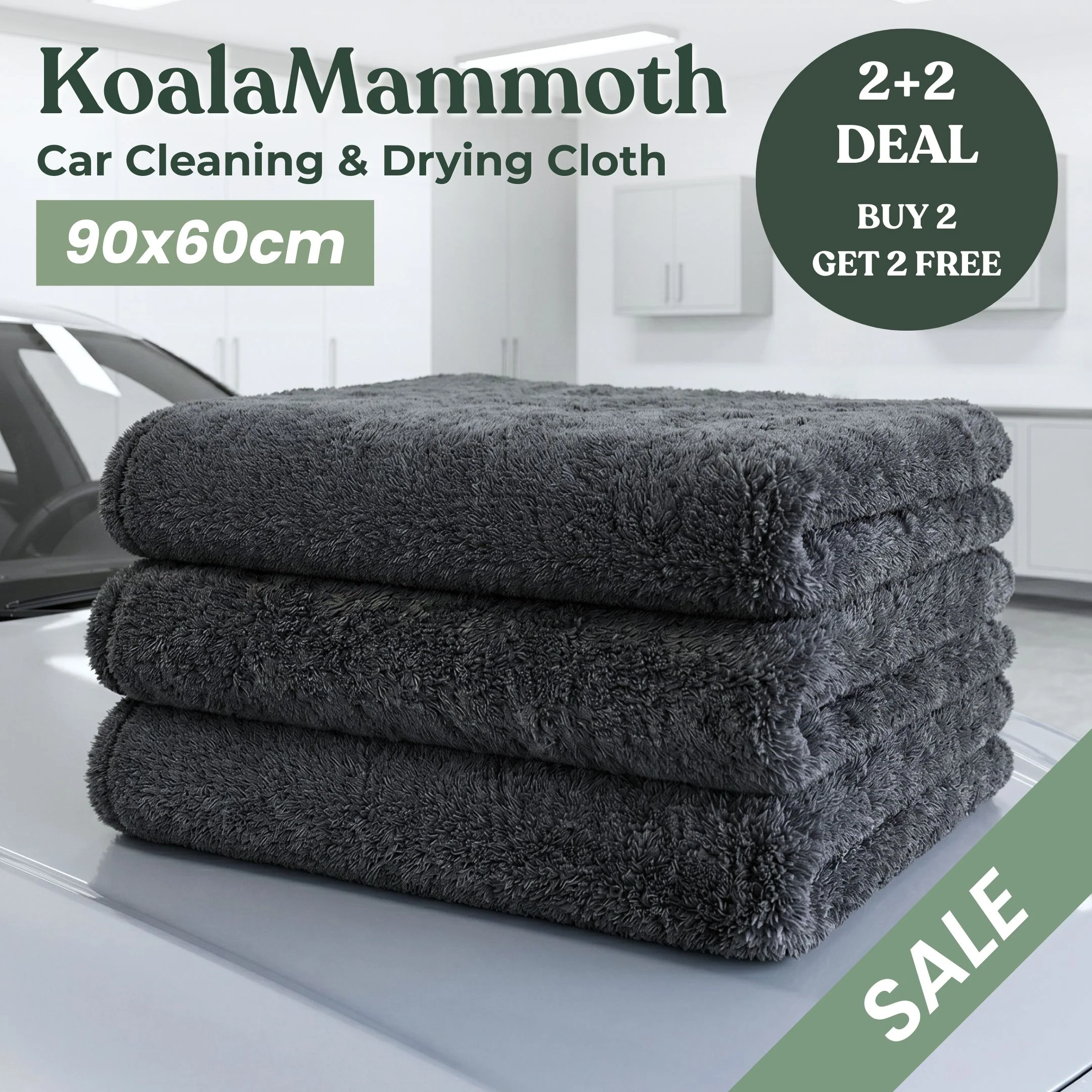 Koala Mammoth Towel – 1300 GSM Car Cleaning & Drying Cloth (90×60 cm) - Image 14