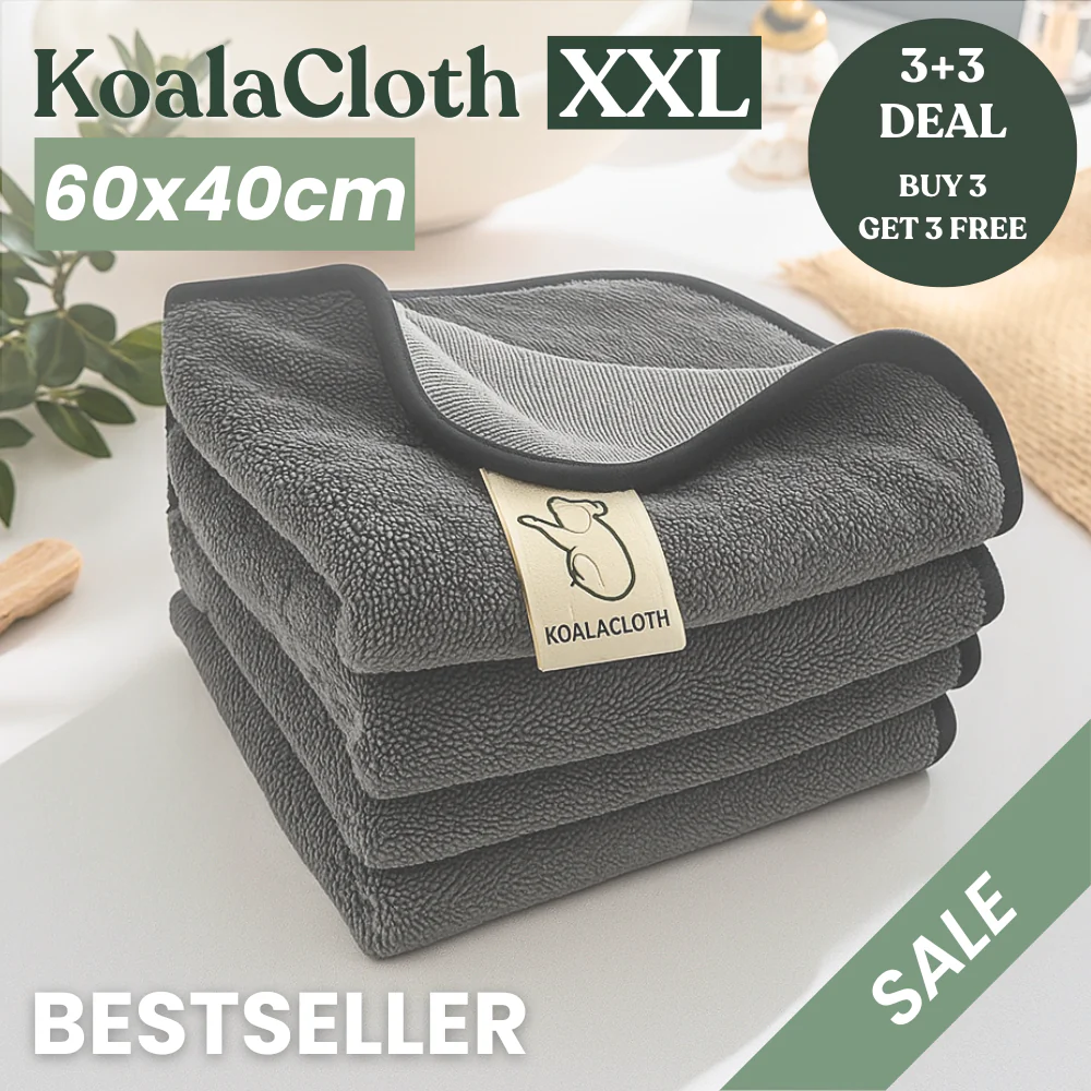 KoalaCloth XXL — Canada's Window & Glass Door Cleaning Cloth (60×40 cm)