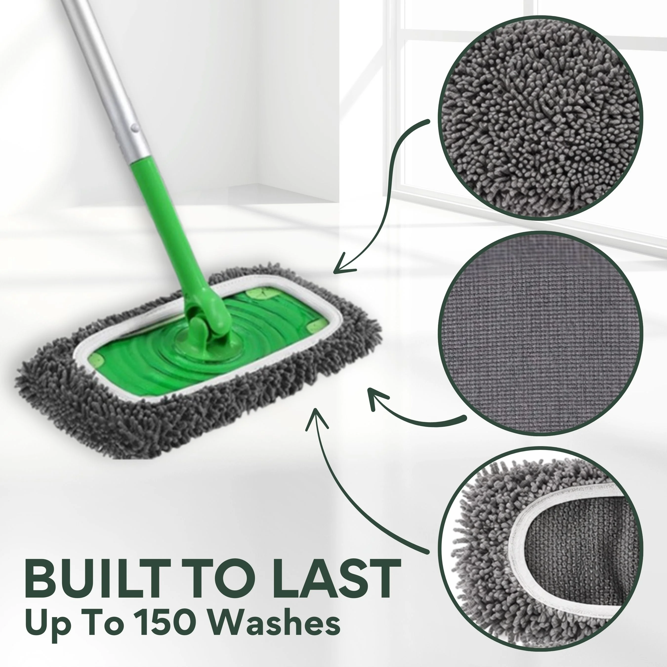 KoalaMop Cloth – Washable & Reusable Mop Pads for Effortless Cleaning - Image 4