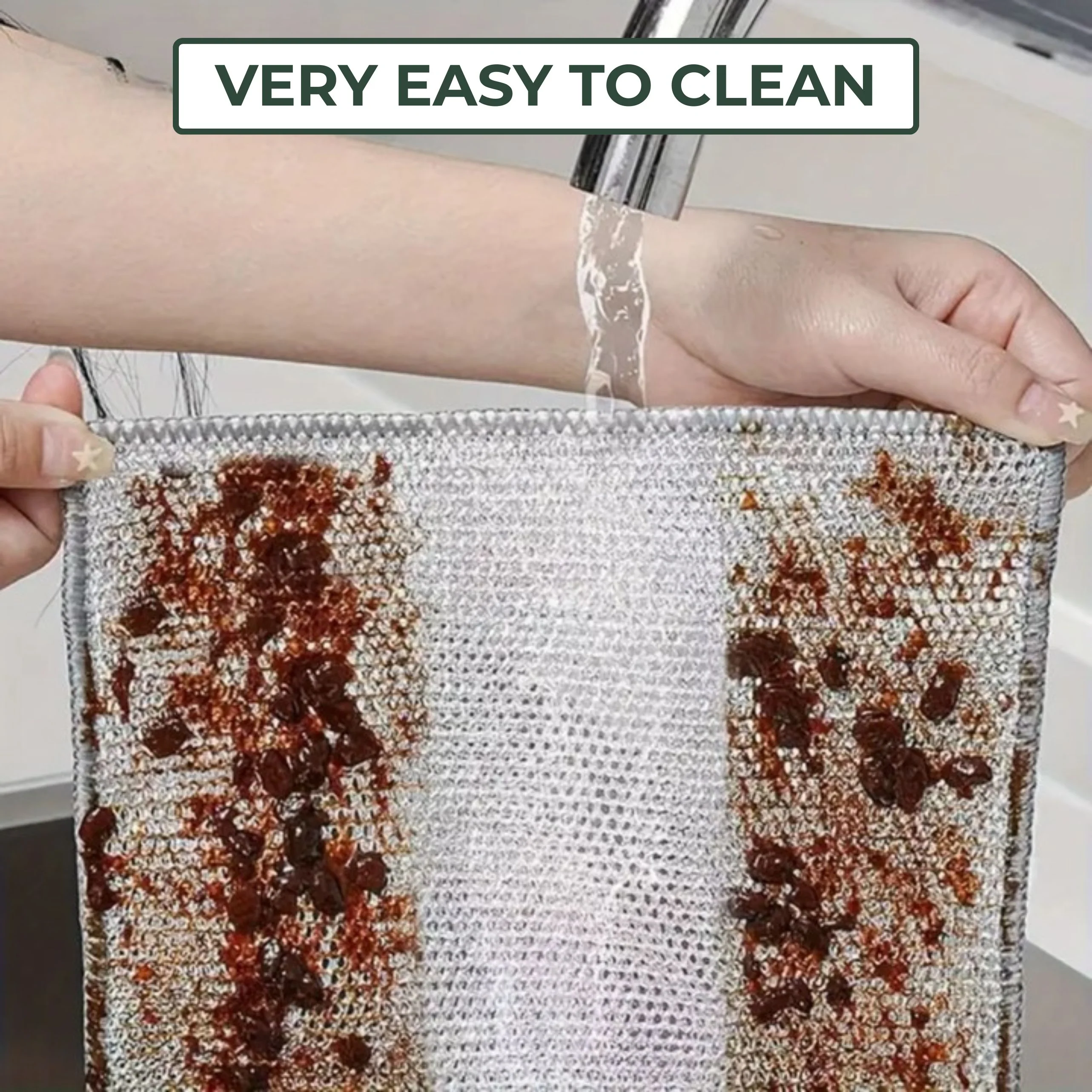 KoalaScrub – Hygienic Steel Mesh for Tough, Scratch-Free Cleaning (20x20cm) - Image 5